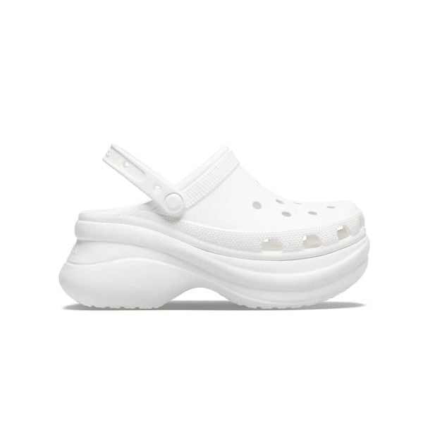  2755 - HÀNG CHÍNH HÃNG - Dép Clog Nữ Crocs Bae *Đế Cao* - Trắng - Code: 206302-100 