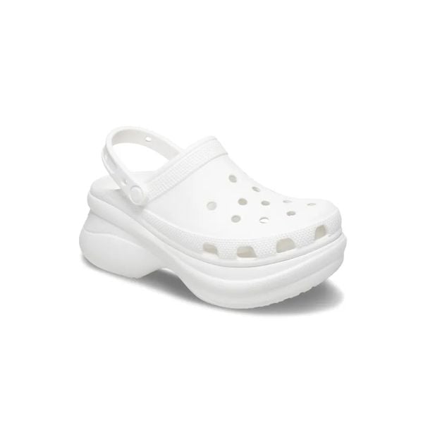  2755 - HÀNG CHÍNH HÃNG - Dép Clog Nữ Crocs Bae *Đế Cao* - Trắng - Code: 206302-100 