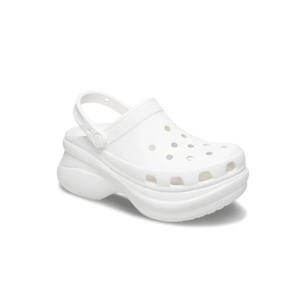  2755 - HÀNG CHÍNH HÃNG - Dép Clog Nữ Crocs Bae *Đế Cao* - Trắng - Code: 206302-100 