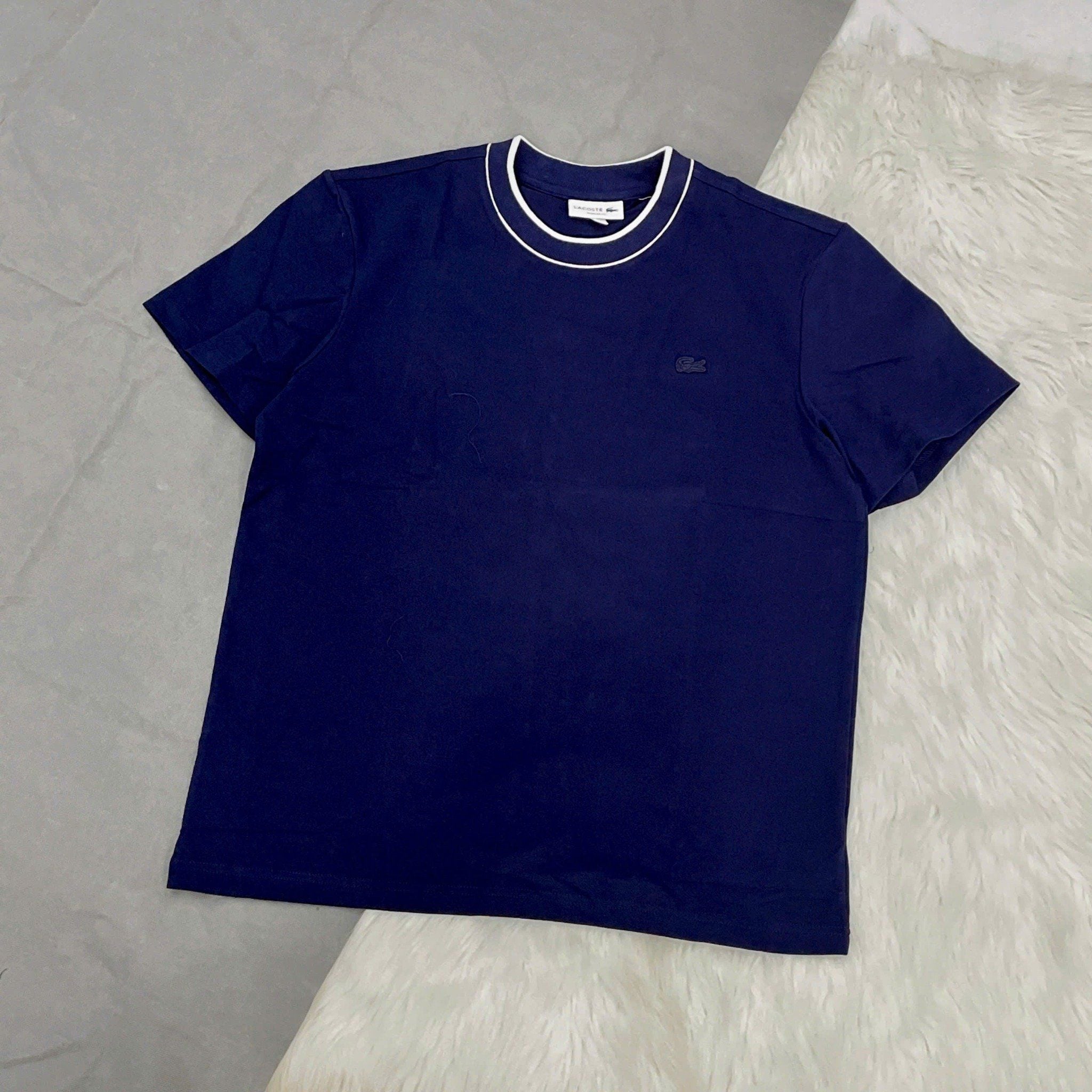  2727 - HÀNG CHÍNH HÃNG - ÁO THUN LACOSTE -  NAVY - CODE: TH1004 166 