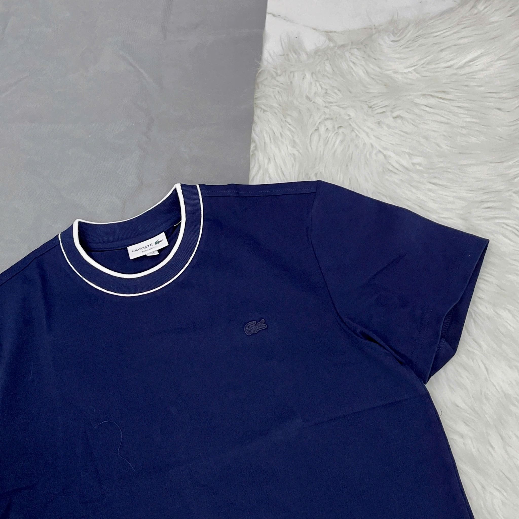  2727 - HÀNG CHÍNH HÃNG - ÁO THUN LACOSTE -  NAVY - CODE: TH1004 166 