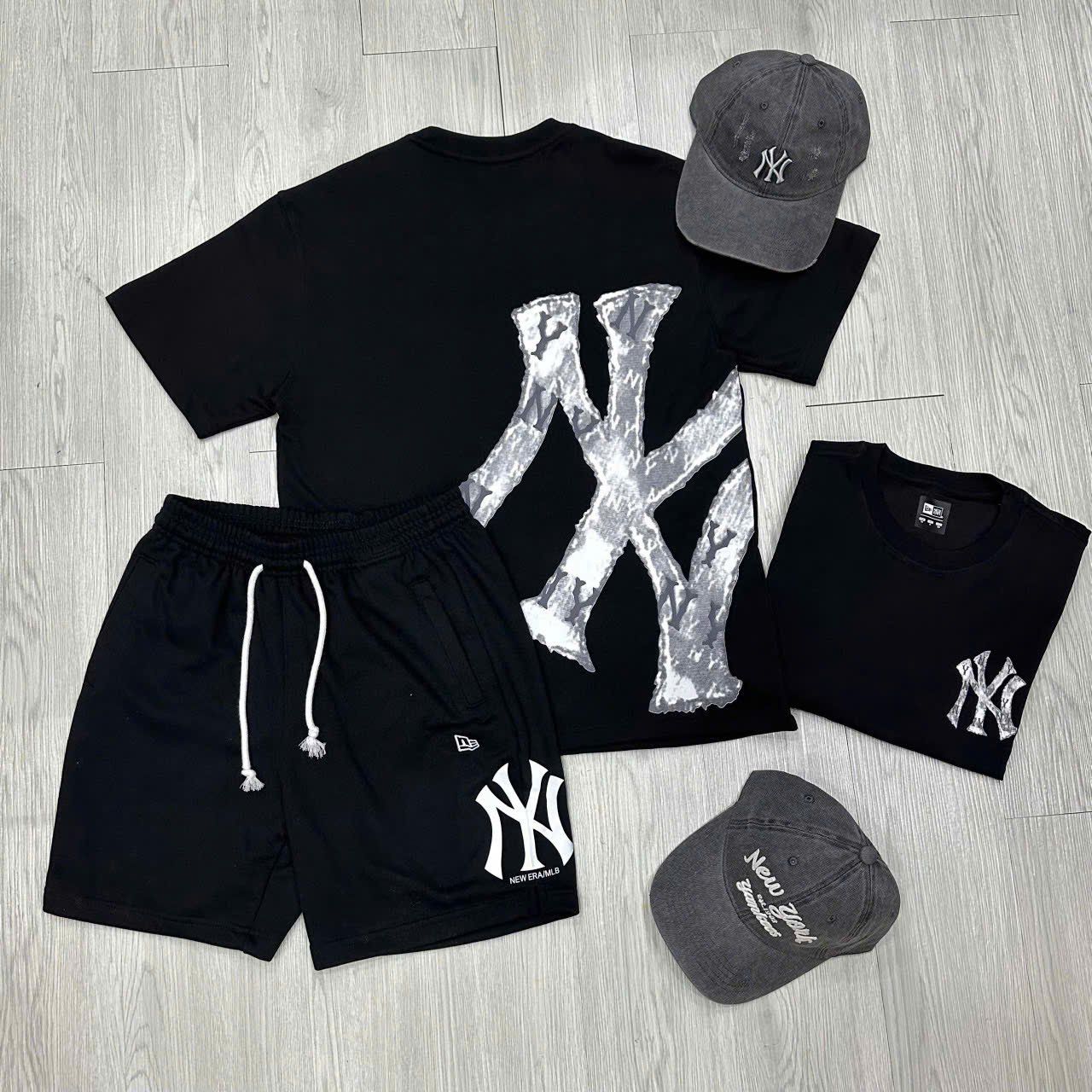  2738 - HÀNG CHÍNH HÃNG - ÁO THUN NEW ERA -  NY Rawstitch - Đen - Code: 14621893 