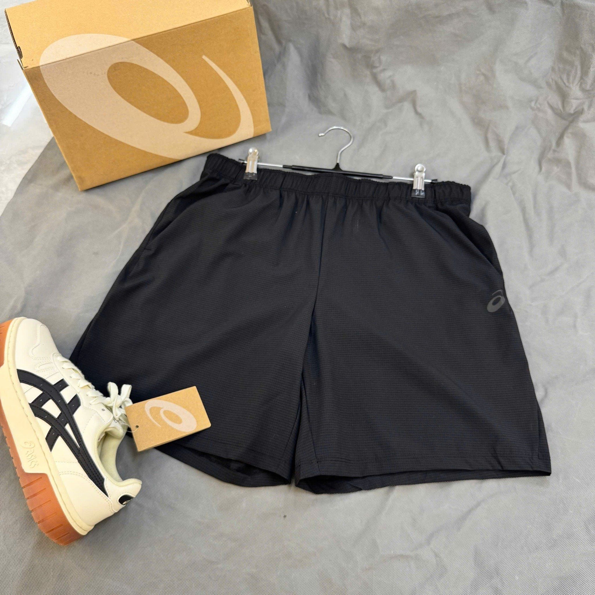  2750 - HÀNG CHÍNH HÃNG - Quần Short Asics 7inch onAir - Đen Lỗ Kim (8) - Pickleball / Thể Thao 