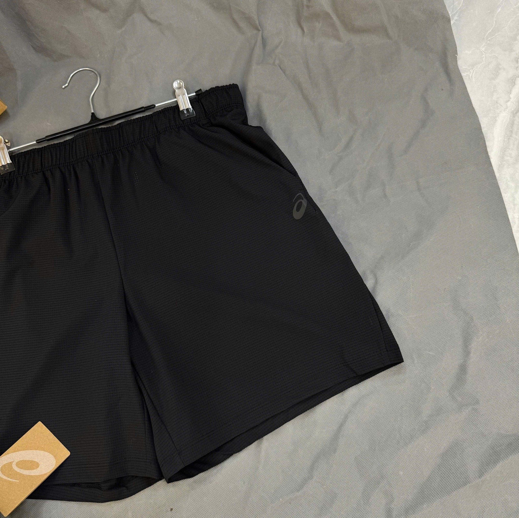  2750 - HÀNG CHÍNH HÃNG - Quần Short Asics 7inch onAir - Đen Lỗ Kim (8) - Pickleball / Thể Thao 