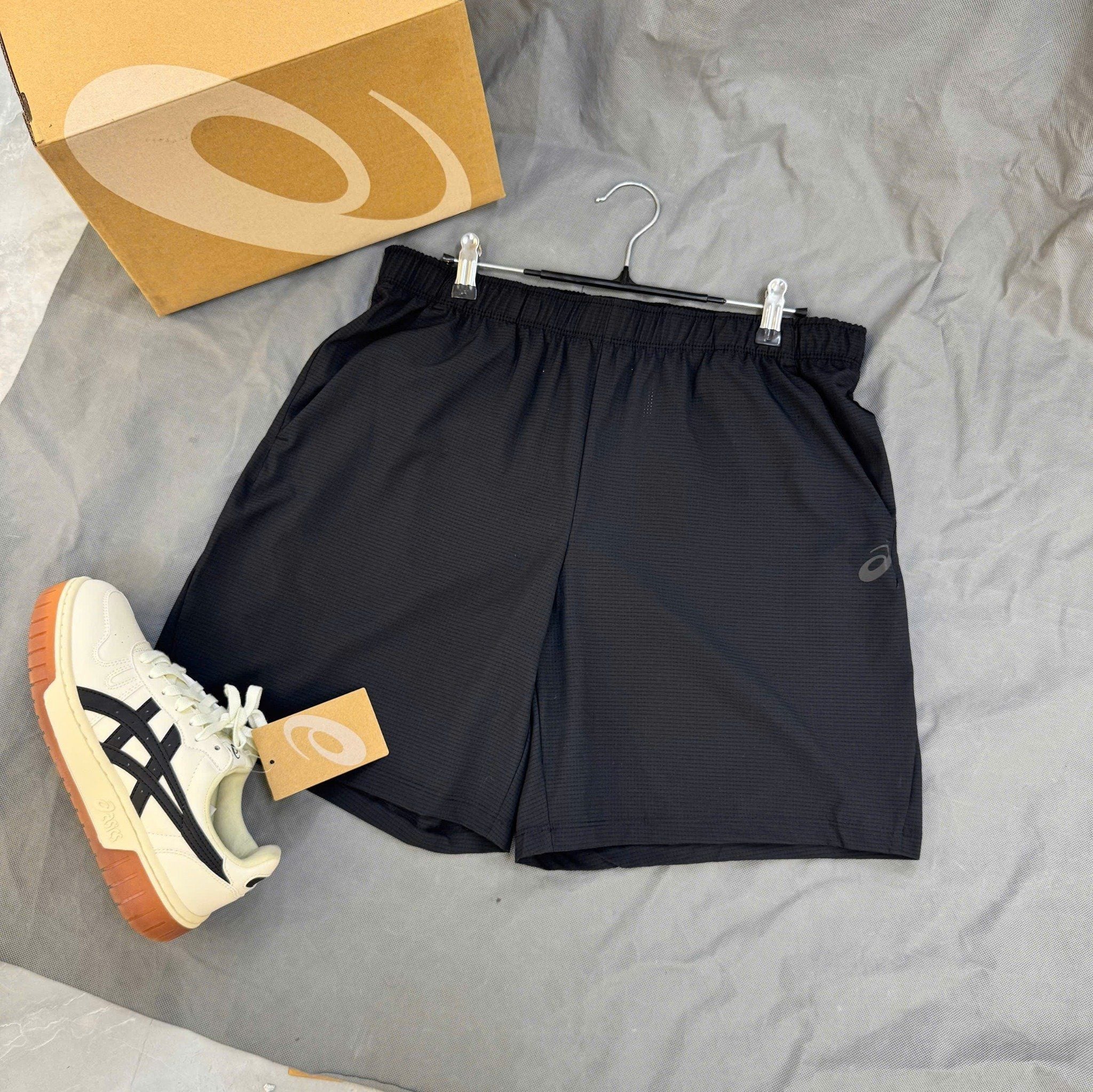  2750 - HÀNG CHÍNH HÃNG - Quần Short Asics 7inch onAir - Đen Lỗ Kim (8) - Pickleball / Thể Thao 