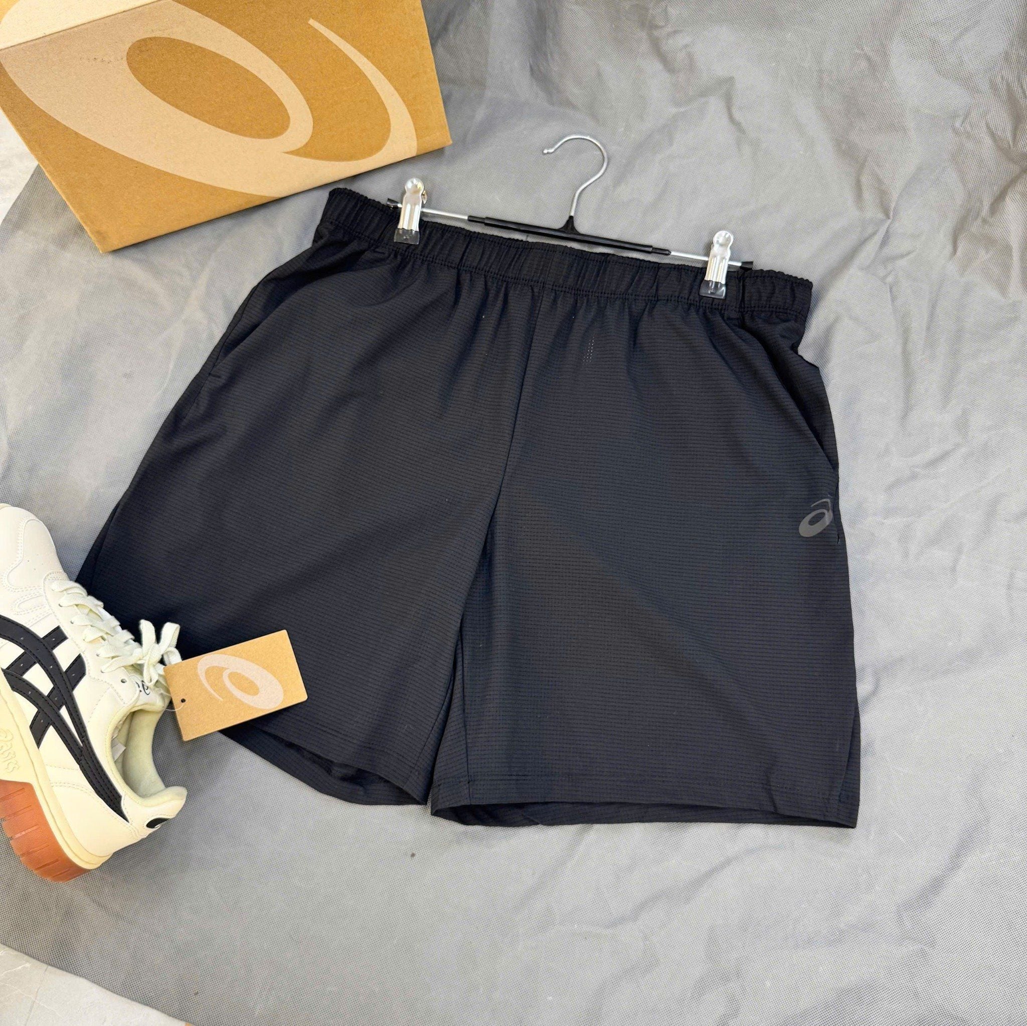  2750 - HÀNG CHÍNH HÃNG - Quần Short Asics 7inch onAir - Đen Lỗ Kim (8) - Pickleball / Thể Thao 