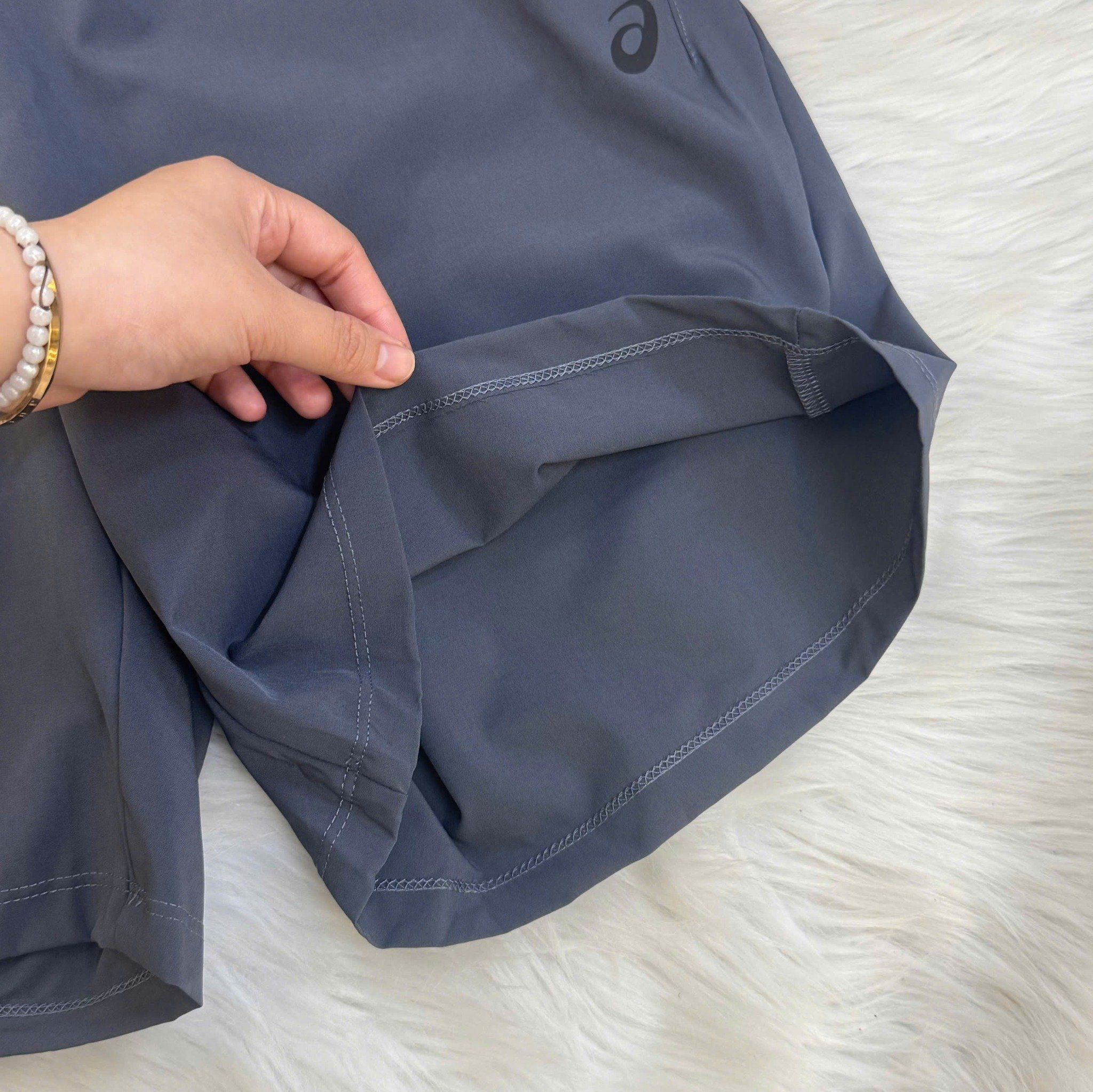  2752 - HÀNG CHÍNH HÃNG - Quần Short Asics 7inch onAir - Xám Đậm (10) - Pickleball / Thể Thao 