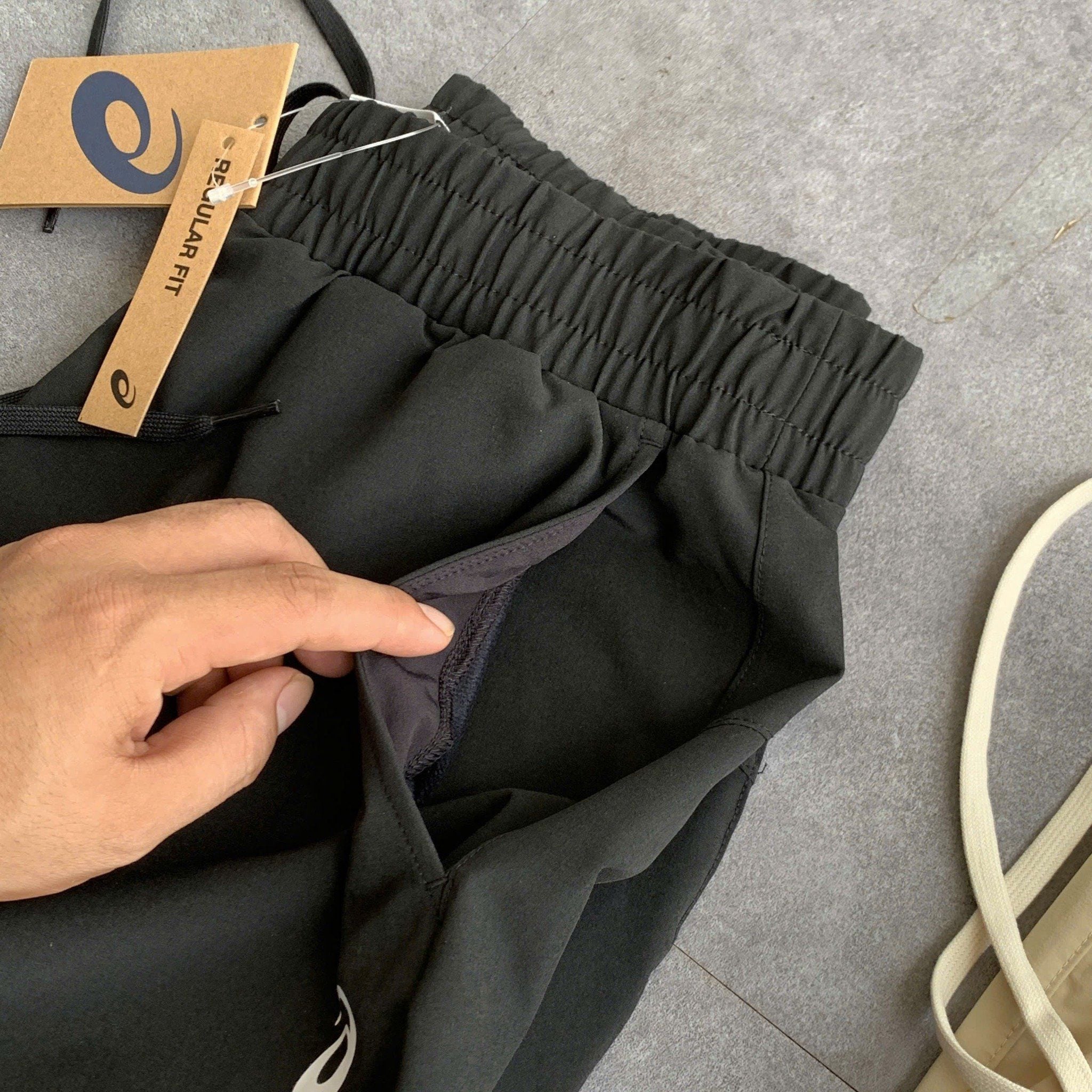  2757 - HÀNG CHÍNH HÃNG - Quần Jogger Asics onAir - Đen (16) - Pickleball / Thể Thao 