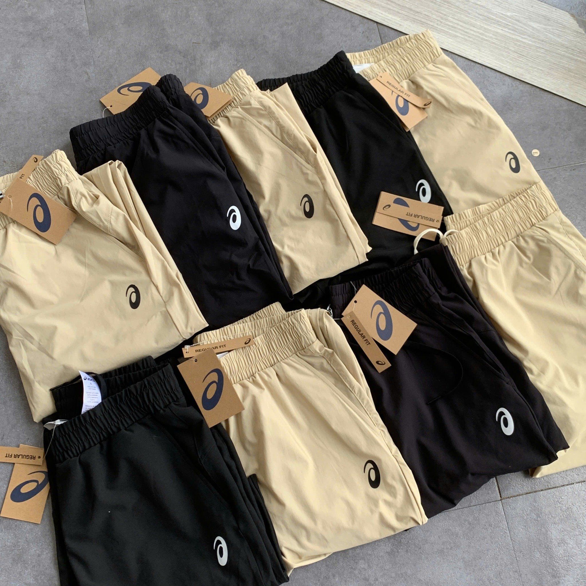  2757 - HÀNG CHÍNH HÃNG - Quần Jogger Asics onAir - Đen (16) - Pickleball / Thể Thao 