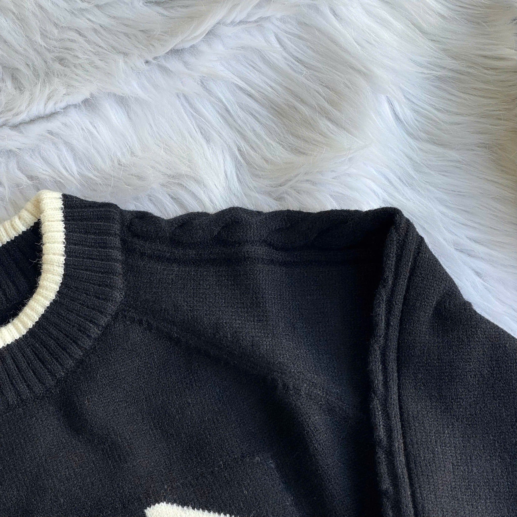  2765 - HÀNG CHÍNH HÃNG - ÁO LEN SWEATER NEW ERA NY BIG LOGO - ĐEN - CODE : 12142452 