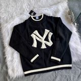  2765 - HÀNG CHÍNH HÃNG - ÁO LEN SWEATER NEW ERA NY BIG LOGO - ĐEN - CODE : 12142452 