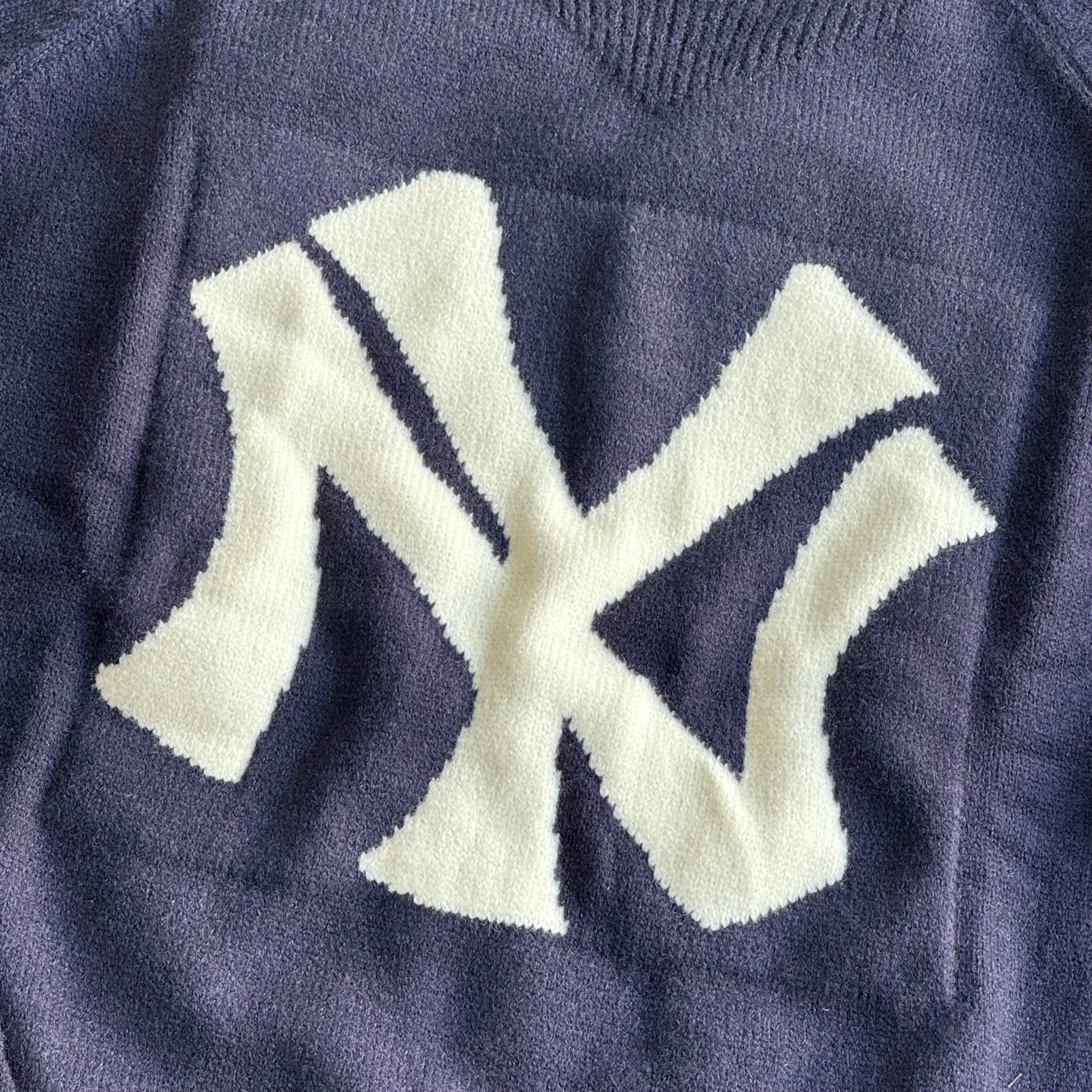  2764 - HÀNG CHÍNH HÃNG - ÁO LEN SWEATER NEW ERA NY BIG LOGO - NAVY - CDE : 12142451 