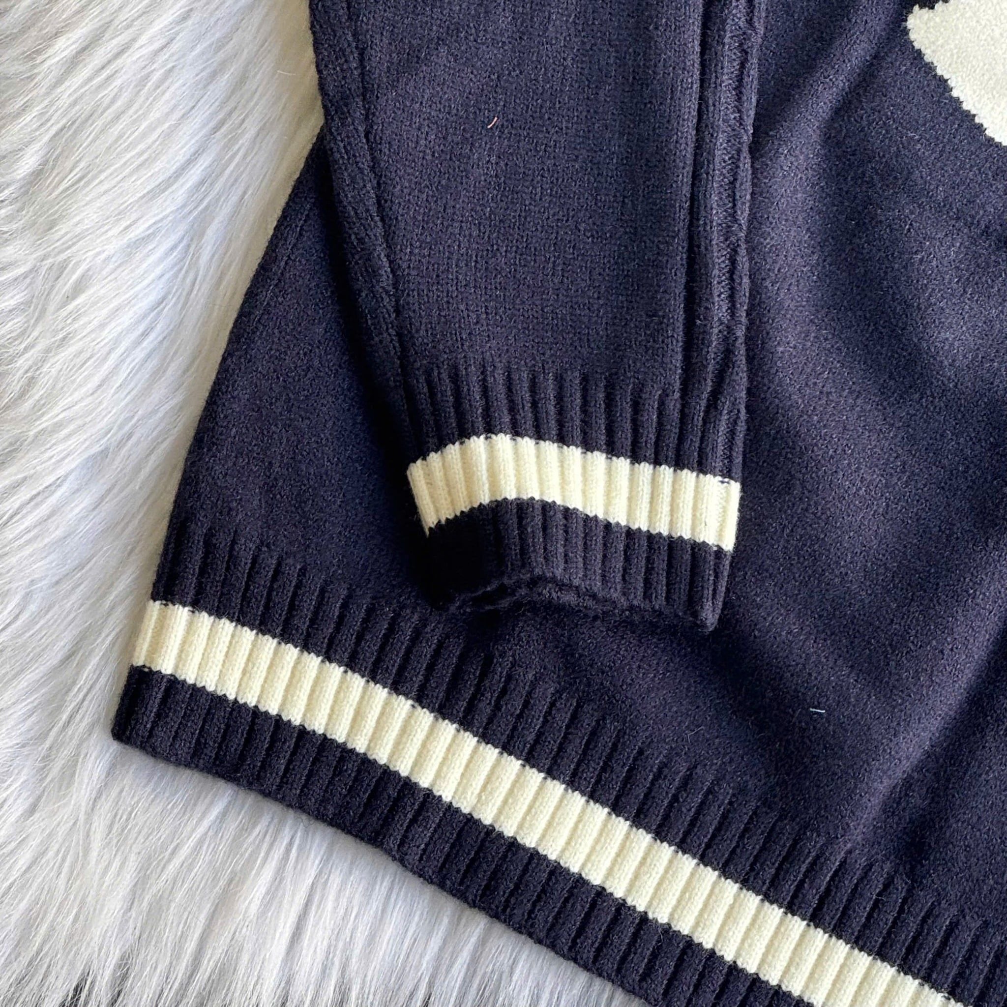  2764 - HÀNG CHÍNH HÃNG - ÁO LEN SWEATER NEW ERA NY BIG LOGO - NAVY - CDE : 12142451 