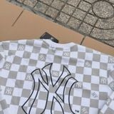  2770 - HÀNG CHÍNH HÃNG - ÁO LEN SWEATER NEW ERA DA CÁ - NY YANKEES - CARO XÁM- CODE: 14742087 