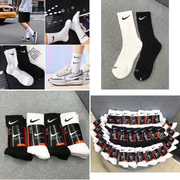  2773 - HÀNG CHÍNH HÃNG - Vớ Tất NIKE Chính Hãng - ĐEN / Ngắn 