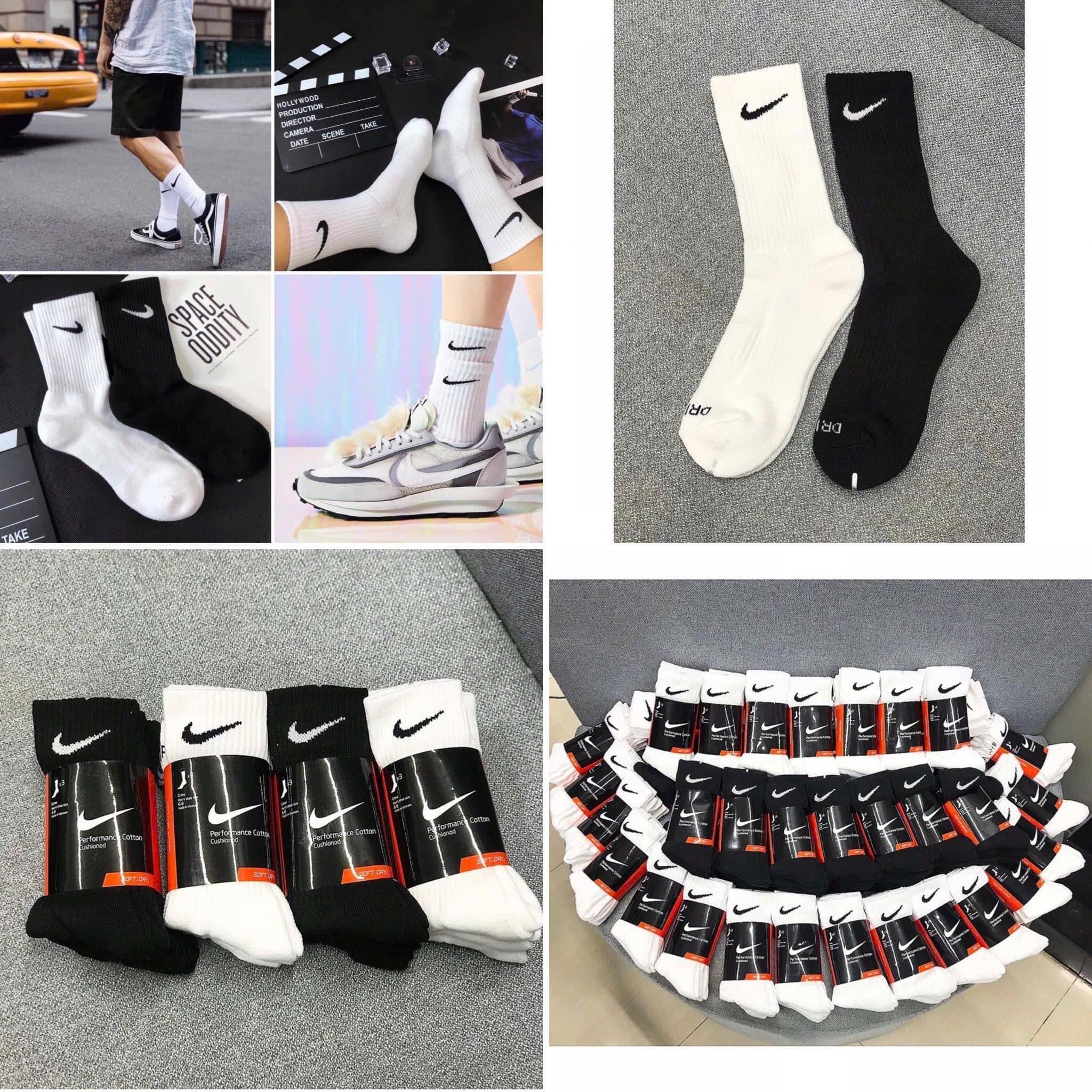  2773 - HÀNG CHÍNH HÃNG - Vớ Tất NIKE Chính Hãng - ĐEN / Ngắn 