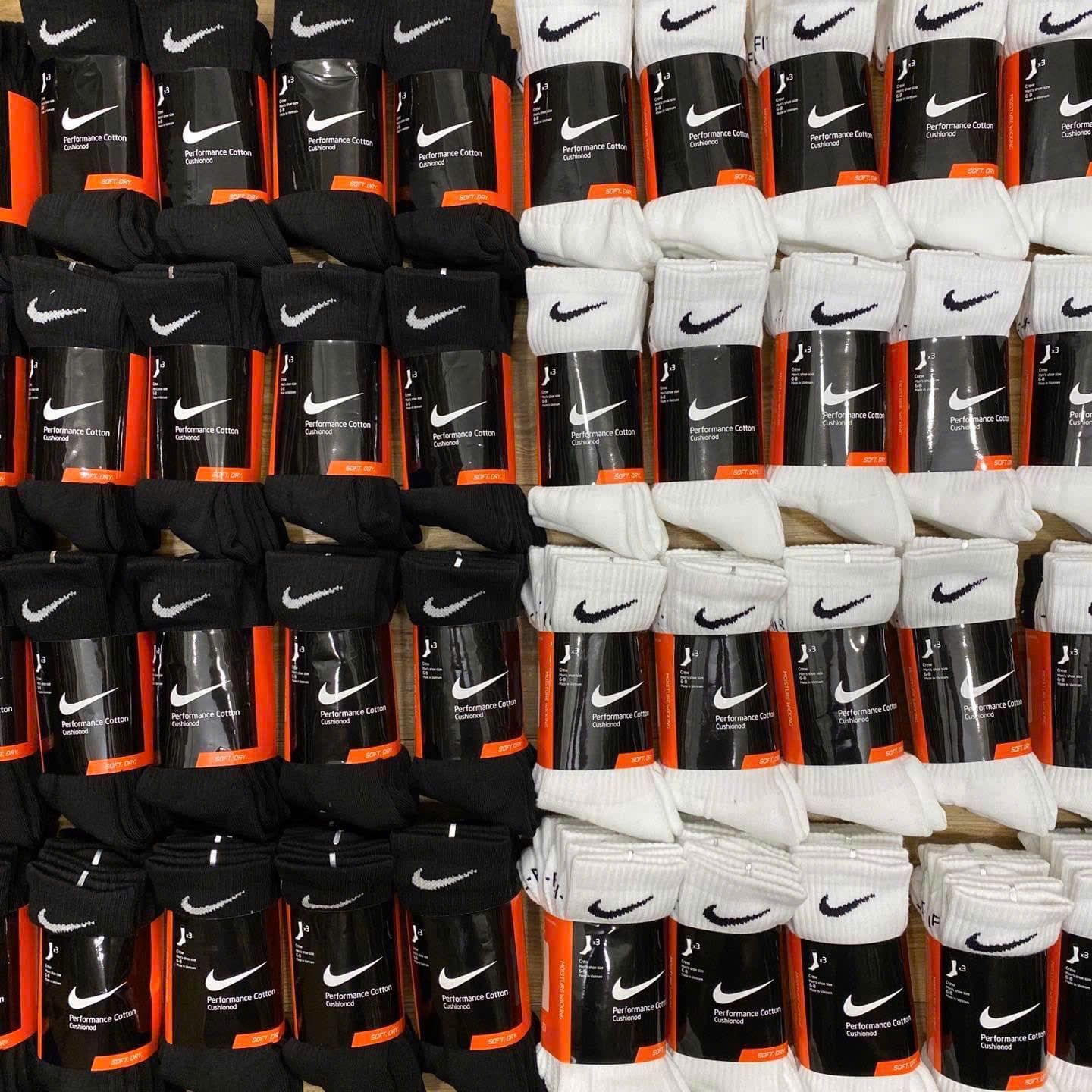  2773 - HÀNG CHÍNH HÃNG - Vớ Tất NIKE Chính Hãng - ĐEN / Ngắn 