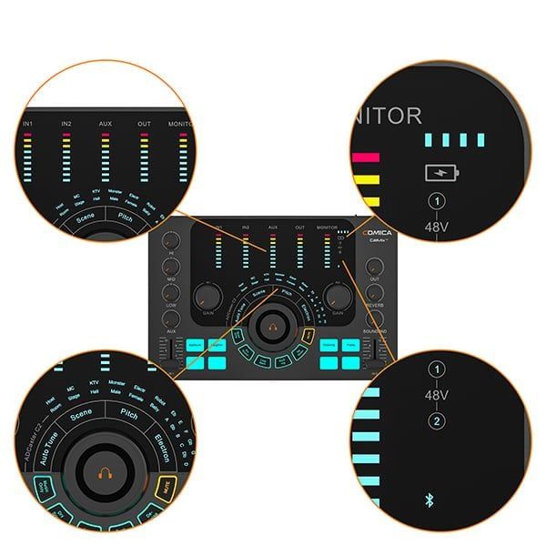 Soundcard Comica ADCaster C2 – Thu Âm, Livestream Không Cần PC