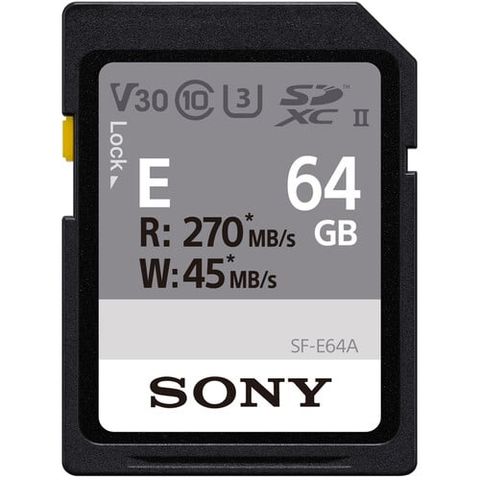 Thẻ Nhớ SDXC Sony SF-E64A 64GB UHS-II (Đọc 270MB/s)