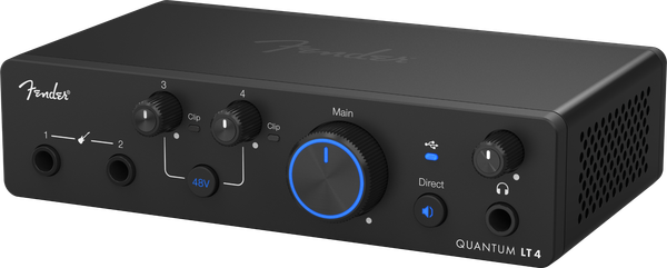 Sound Card Thu Âm Fender Quantum LT 4 Chính Hãng (4 In / 4 Out, MAX-HD Preamp)