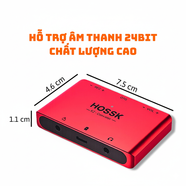 Box Live Stream HOSSK K2 Vừa sạc vừa live