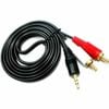 Cáp chuyển đổi Audio 3.5mm (Đực) ra 2 đầu RCA AV (hoa sen) - 25033