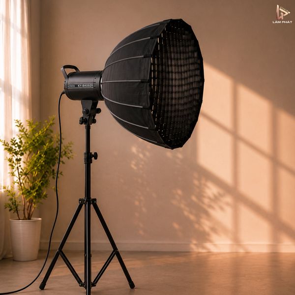 Combo Đèn Studio BK0929 & Softbox Parabolic P90S