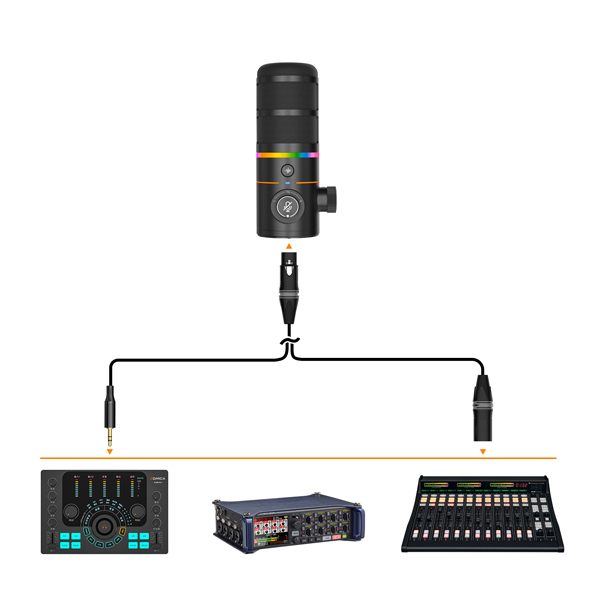 Micro COMICA EJoy D10 & D10 Pro (D) - RGB Dynamic Chân Đế