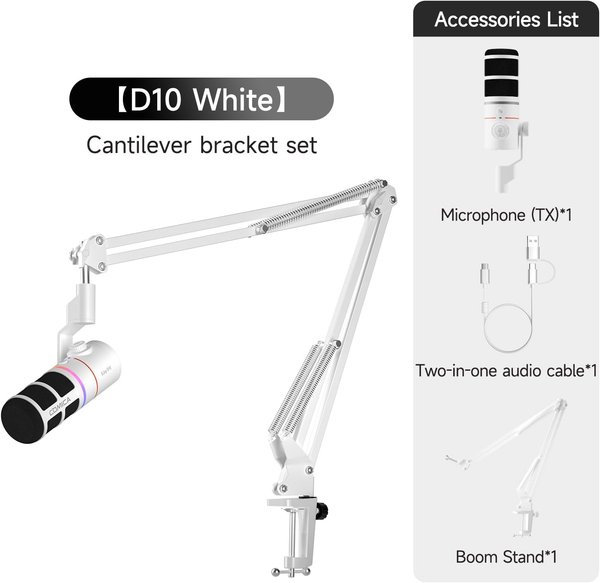 Micro COMICA EJoy D10 & D10 Pro (A) - RGB Dynamic Boom Arm