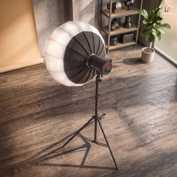 Bộ Combo Đèn Studio BK0929 & Softbox Mặt Trăng