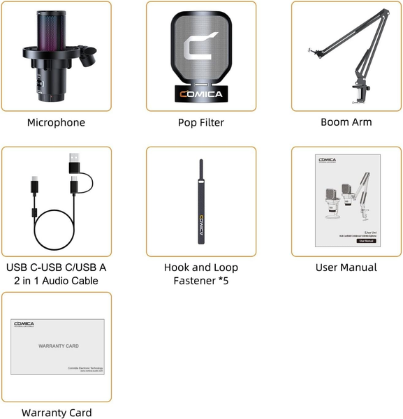 Micro COMICA EJoy Uni (A) & Uni Pro (A) - USB RGB Cardioid