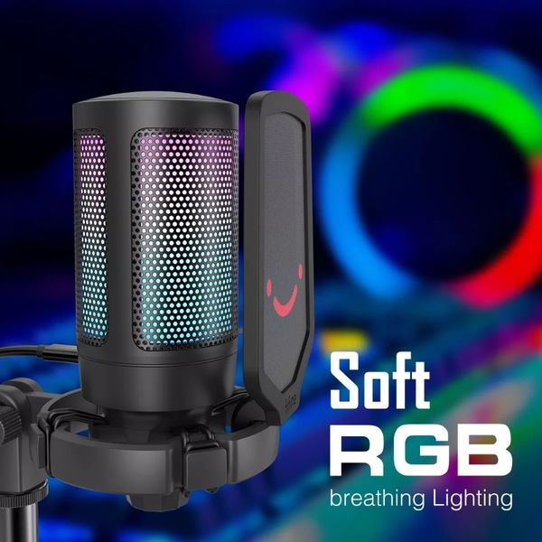 Micro Thu Âm FIFINE A6 AmpliGame RGB Chính Hãng | Lâm Phát Studio