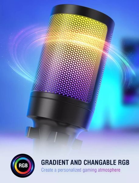 Micro Thu Âm FIFINE A6 AmpliGame RGB Chính Hãng | Lâm Phát Studio