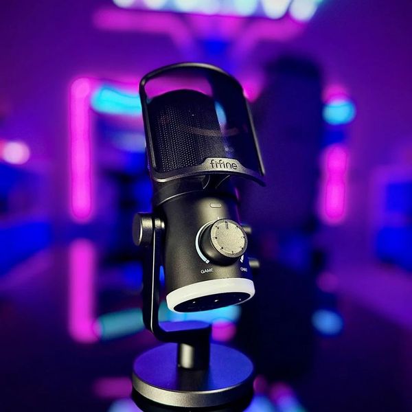 Micro Thu Âm FIFINE AmpliGame AM6 USB Condenser Chính Hãng | Lâm Phát Studio