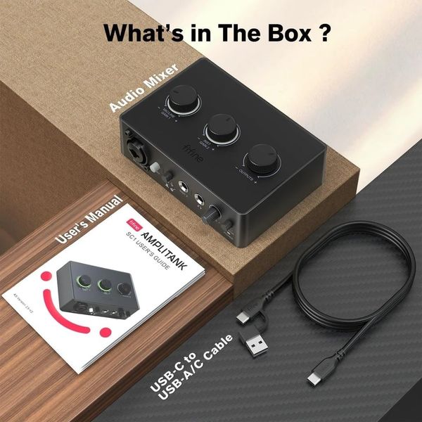 Bộ Soundcard Thu Âm FIFINE SC1 USB Interface Chính Hãng | Lâm Phát Studio