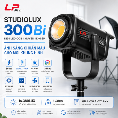 LP Pro Studiolux 300Bi Đèn studio livestream chuyên nghiệp
