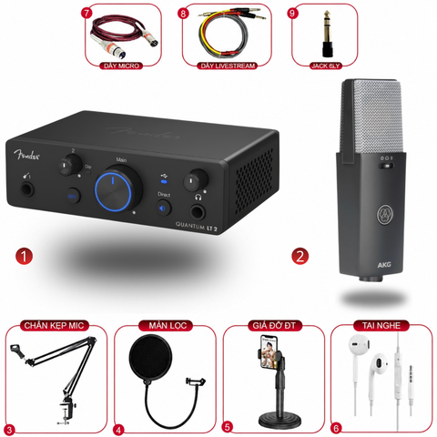 Combo Fender Quantum LT2 & AKG C114