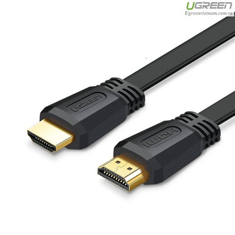 Cáp HDMI 2.0 Dẹt Ugreen 50821 dài 5M Hỗ Trợ 4K@30Hz Cao Cấp (18Gbps)