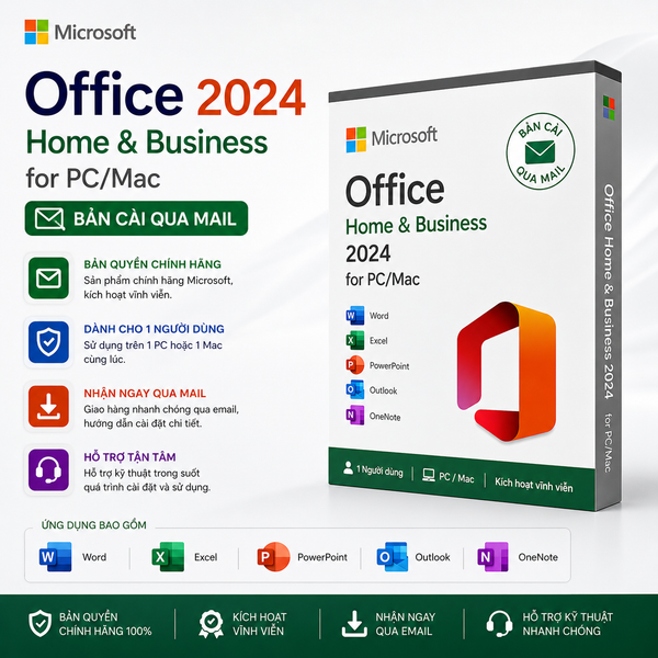 Phần Mềm Microsoft Office Bản Quyền (Pro Plus 2021 / H&B 2024)