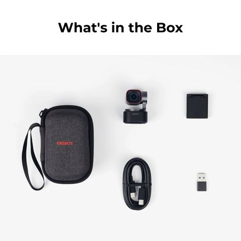 PTZ OBSBOT Tiny 3 Webcam 4K AI Chính Hãng