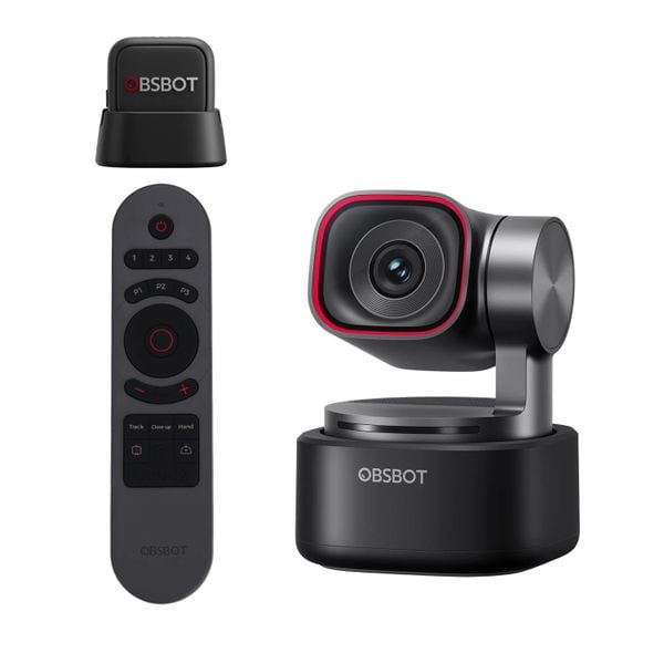 PTZ OBSBOT Tiny 3 Webcam 4K AI Chính Hãng