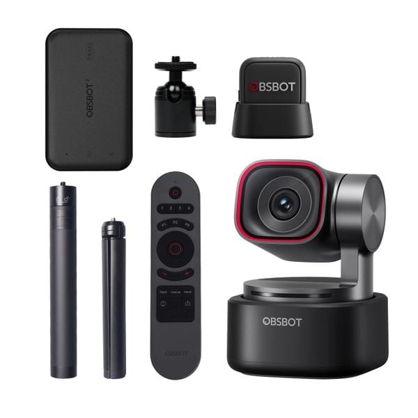 PTZ OBSBOT Tiny 3 Webcam 4K AI Chính Hãng
