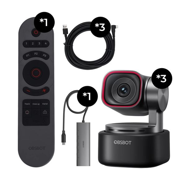 PTZ OBSBOT Tiny 3 Webcam 4K AI Chính Hãng