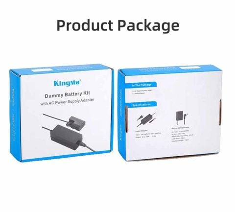 Pin ảo Kingma NP-W126S Dummy Battery + Adapter Cho máy Fujifilm