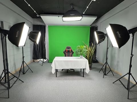 Cho thuê phòng livestream TP.HCM — phòng studio 25m² theo giờ
