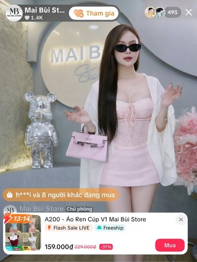 Shop thời trang, phụ kiện live bán hàng bằng bộ thiết bị Lâm Phát Studio