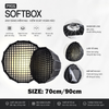 Softbox Parabolic P90S Ngàm Kim Loại