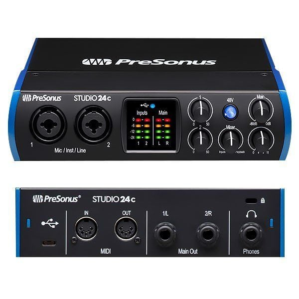 Combo PreSonus Studio 24c & Micro Condenser AKG C114