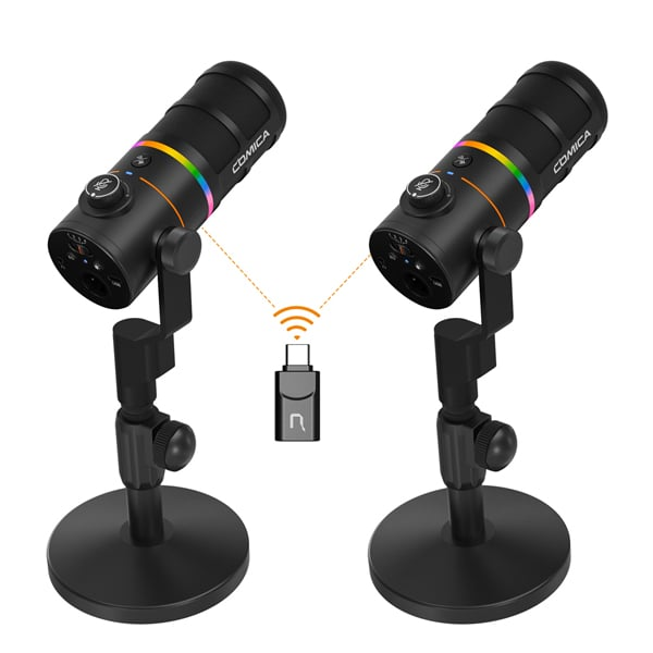 Micro COMICA EJoy D10 Pro - RGB Cardioid Dynamic Không Dây