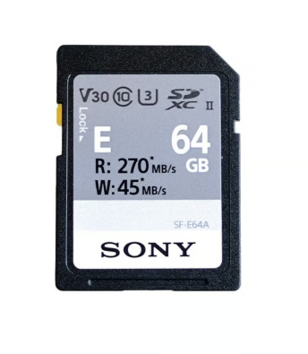 Thẻ nhớ máy ảnh Sony SDXC SONY 64GB 270MB/45MB/S (SF-E64A/T ET4) chính hãng